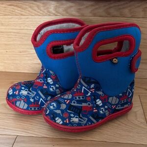 Bogs Toddler Construction Graphic Boots Sz 5T